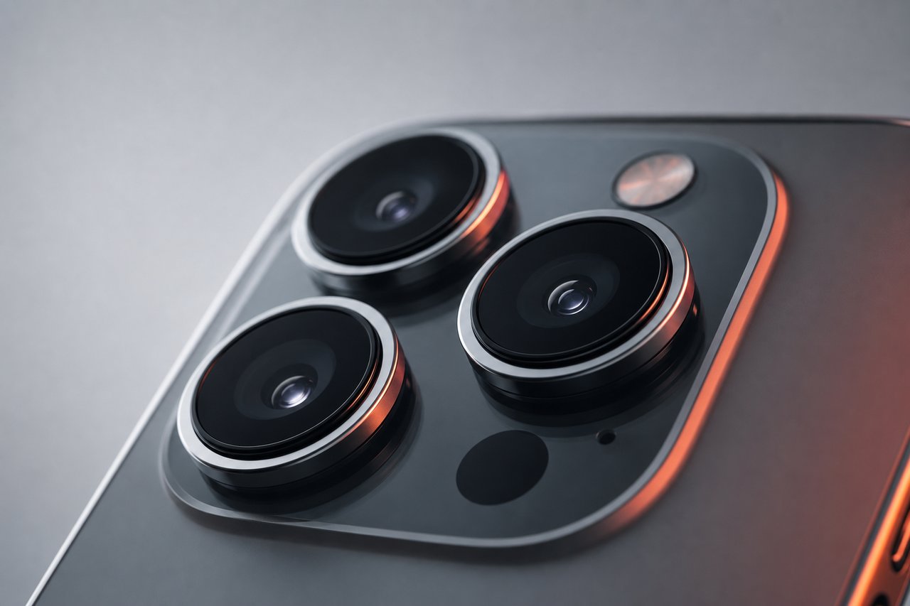 Primer plano del módulo de cámaras de un móvil Xiaomi de gama alta